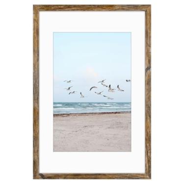 Imagem de Frametory, Quadros de 40,6 x 60,8 cm para exibição de imagem 30,5 x 45,7 cm com tapete ou foto de 40,6 x 61 cm sem tapete, vidro resistente a quebras, ferragens pré-instaladas para montagem na parede