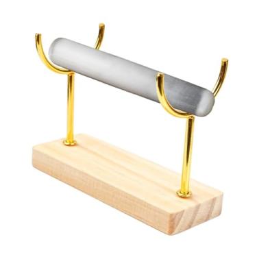 Imagem de Vaveren Selenite Pulseira Organizador Multifuncional Destacável Barra Presente Jóias Rack Expositor para Lojas Mulheres Mesa, Altura Dourada 10cm