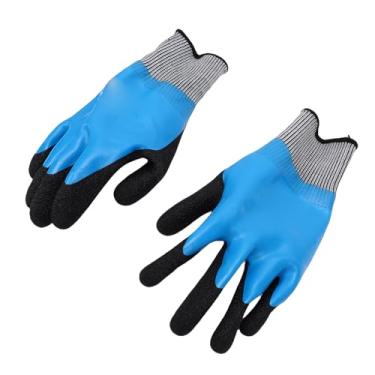 Imagem de Cryfokt Luvas Isoladas para Eletricista, Luvas de Trabalho de Borracha à Prova de Tensão de 1000V Com Textura Antiderrapante e Design à Prova de água, para Empreiteiros Elétricos e