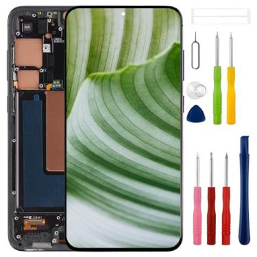 Imagem de [com moldura] Tela LCD TFT SWARK de 16,7 polegadas para Galaxy S24 Plus SM-S926B, SM-S926U com kit de ferramentas de reparo atualizado - [Sem função de impressão digital] [Versão dos EUA]