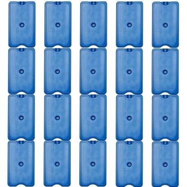 Imagem de Placa Gelo Gel Reutilizável 500Ml Kit 20 Unid 17,5X10X3,5Cm