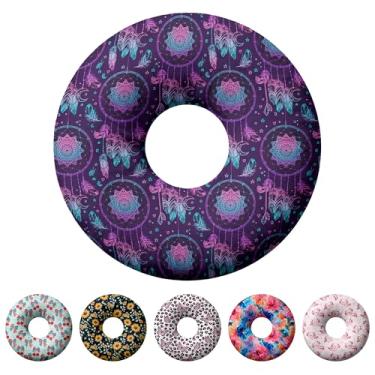 Imagem de Travesseiro de piercing de orelha para dormir de lado, travesseiros com furos para dor de ouvido, travesseiro de donut para adultos, CNH, alívio de dor de ouvido, almofada de pressão e orifício no