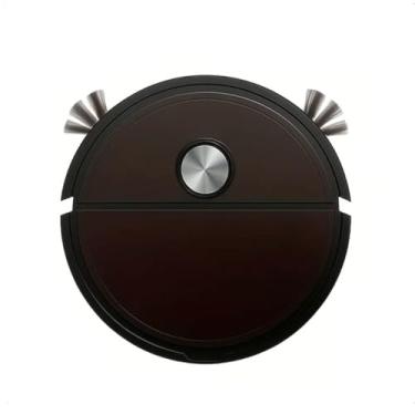 Imagem de Aspirador Inteligente Robô Varrer Limpeza Recarregável Cor Preto Sucção Casa Esfregão Chão Pratico Supera Obstaculos