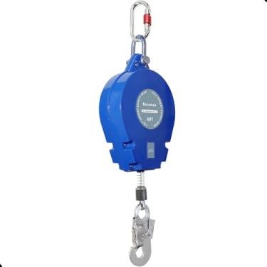 Imagem de Bucamao Linha de vida auto-retrátil, fio de aço de proteção contra quedas SRL, cordão retrátil de segurança de caixa de alumínio, equipamento de telhado EPI