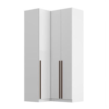 Imagem de Guarda-Roupa Modulado Altezza 3 Portas 3 Gavetas Branco 125 cm