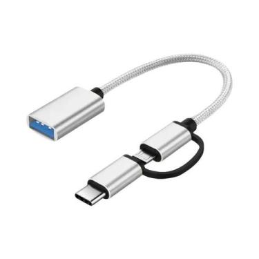 Imagem de Cabo Adaptador USB Tipo-C OTG Para Xiaomi, Samsung, Huawei, MacBook Pr