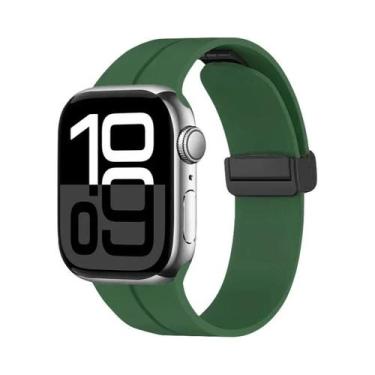 Imagem de Pulseira Magnética De Silicone Para Apple Watch De 46mm 45mm 44mm 49mm