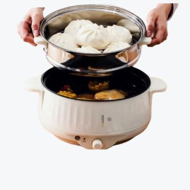 Imagem de Panela de Arroz，Panela de Arroz Eletrica 220v，úNica Dupla Camada，VáRios Tamanhos Podem Ser Escolhidos，Ideal para RefeiçõEs de 1 A 4 Pessoas(1 Compartimento-20cm-2 camadas)