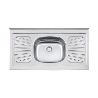 Imagem de Pia De Apoio Tramontina New Raggi 40 Em Aço Inox 105x52cm