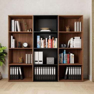 Imagem de Estante Livros Escritório 180 cm 12 Nichos Abertos F5 Office - F5 Offi