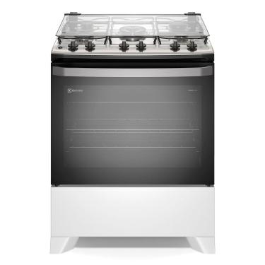 Imagem de Fogão de Piso 5 Bocas à Gás Electrolux FE5IB com Mesa Inox Branco Bivolt