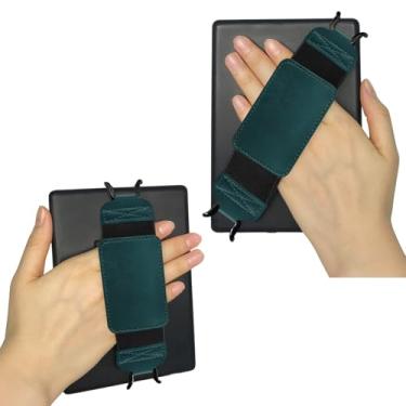 Imagem de Alça de mão segura para Kindle e tablets de 6 a 7 polegadas, alça para tablet eReaders Fire - Kobo/Voyaga/Lenovo/Sony Kindle E-Book Tablet (azul escuro)