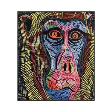 Imagem de Impressões Em Tela De Abstrato De Abóbora E Macaco De Yayoi Kusama, Ar