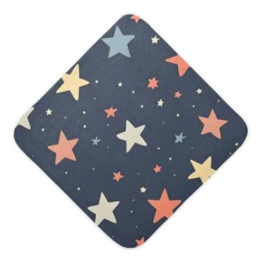 Imagem de Toalhas de bebê com capuz ultra macias absorventes toalhas de banho de algodão musselina estrelas para recém-nascidos bebês bebês 89 x 89 centímetros