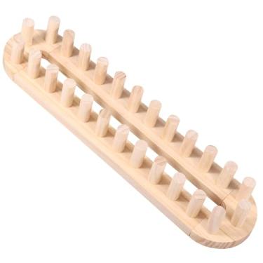 Imagem de Moldura de madeira para cobertores faça você mesmo, 53 cm, seguro, inodoro, resistente e durável, forte capacidade de carga, máquina de tricô para cobertores de sofá, corredores de cama e xales