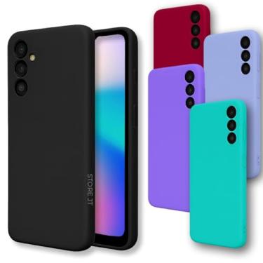 Imagem de Capa Case Capinha Compatível Sansung M35 Silicone Com Bordas Elevadas Aveludada Forro Premium (AZUL CELESTE)