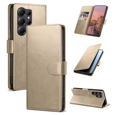 Imagem de SUANPOT Capa carteira compatível com Samsung Galaxy S25 Ultra com suporte para cartão de crédito com bloqueio de RFID, capa protetora de couro PU flip book masculina e feminina para Samsung S25 Ultra