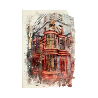 Imagem de Pôster De Lona Para Quarto Infantil, Castelo De Hogwarts, Casa De Abób