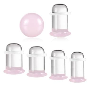 Imagem de Casvort 8 peças exclusivas 0,5 mm incrementos 2g-0g confortável sem dor alargador único vidro rosa alargadores de estiramento morto, meias agulhas de piercing corporal, kits de alongamento de lóbulo