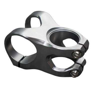 Imagem de Mesa de guidão curta para MTB 31,8x35mm em liga de alumínio para bicicletas de corrida, downhill e estrada.(Silver gray)