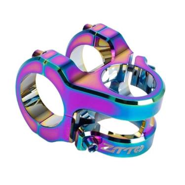 Imagem de Mesa de Bicicleta MTB 35mm em Liga de Alumínio Forjado, 0 Graus, com Trava Lateral Resistente para Garfo de 28,6mm e Guidão de 31,8mm(CNC Rainbow)