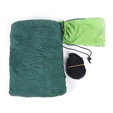 Imagem de Ainoli Ampliar Alongar Cama Pendurada Ao Ar Livre Camping Viagem Rede Balanço de Dormir (Fruta verde misturada com verde escuro)