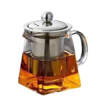 Imagem de Chaleira De Vidro Com Infusor, Conjunto De Chá, Jarra Para Preparar Ch