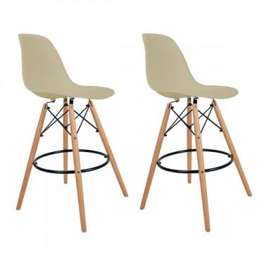 Imagem de Kit 2 Banquetas Dsw-m Eames Empório Tiffany Fendi