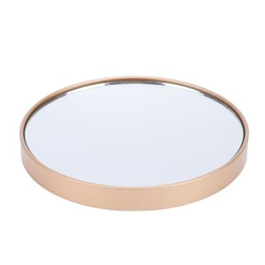 Imagem de ZJchao 30x Ampliação Espelho de Maquiagem Antiderrapante Ventosa Viagem Vaidade Espelho 8.8cm Ampliado para Viagens Em Casa Vidro Abs (Champanhe Ouro)
