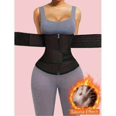 Imagem de Cinta Modeladora Pós-Parto Com Zíper Duplo Para Redução Abdominal E Su