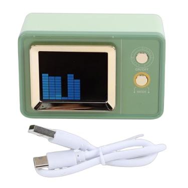 Imagem de Generic Alto-falante Retro, Mini Alto-falante Sem Fio Com Exibição de Letras para Mesa Ao Ar Livre, Com Som Claro para karaokê para Mulheres Adolescentes