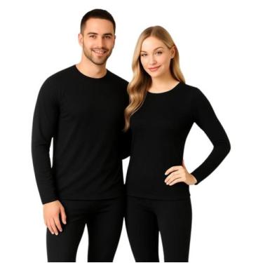 Imagem de Camiseta Térmica Manga Longa Segunda Pele Flanelada Academia - VELLENZ