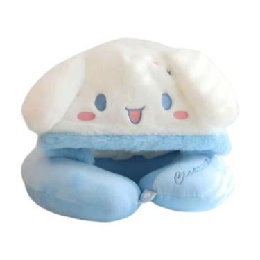 Imagem de Almofada Apoio de Pescoço com Touca Cinnamoroll Hello Kitty - Dexin