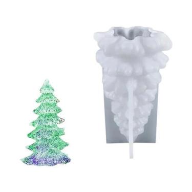 Imagem de Molde De Silicone Para Castiçal De Árvore De Natal DIY Artesanato De O