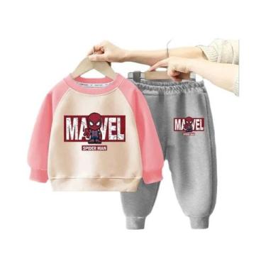 Imagem de Conjunto De Moletom Marvel Spiderman Para Crianças Meninos E Meninas C