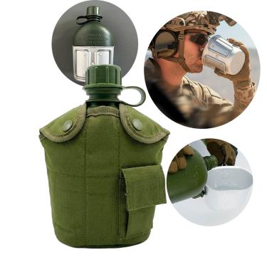 Imagem de Cantil Militar com Porta Cantil 1 Litro [Verde]