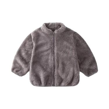 Imagem de Jaqueta De Fleece Quente Para Crianças Casacos De Inverno Para Meninos