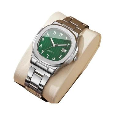 Imagem de Relógio De Pulso Masculino De Luxo Com Mostrador Quadrado, Relógio De 