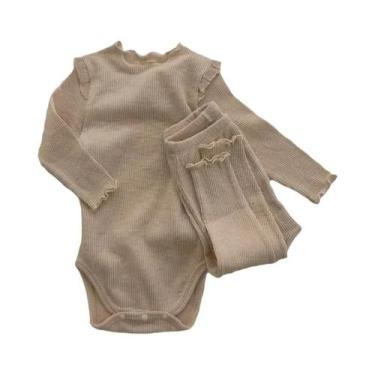 Imagem de Conjuntos De Roupas De Algodão Para Bebê Menina 0-2 Anos, Roupa De Pri