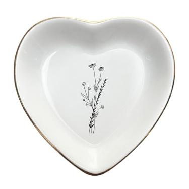 Imagem de HAROLDIUM88 Prato de anel de flores, joias de flores silvestres, presentes de dia das mães para mãe, aniversário da filha, presente de dama de honra da noiva, lembrancinhas de chá de panela