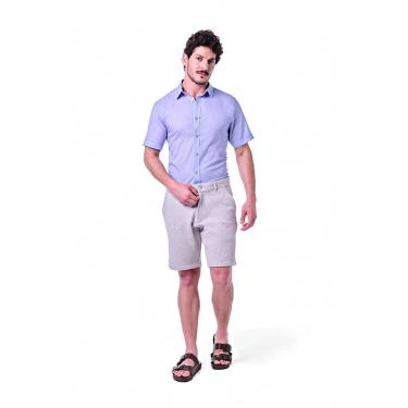 Imagem de Bermuda Masculina Malha Listrada Cós Básico-Masculino