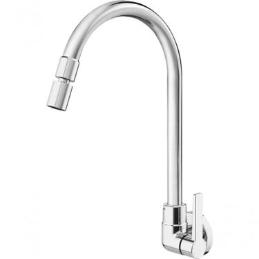 Imagem de Torneira Gali De Cozinha De Parede Bica Alta Cromado Docol