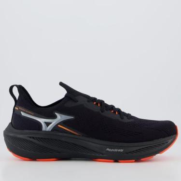 Imagem de Tênis Mizuno Sunrise Preto e Laranja, 42