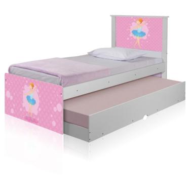 Imagem de Bicama Juvenil Adesivada Bailarina Clássica Com Colchões