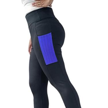 Imagem de Legging com Bolsos Poliamida Spandex PINA P M G GG, M, Azul