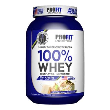 Imagem de 100% Whey Concentrate - 900g Chocolate Branco com Pistache - Profit-Masculino
