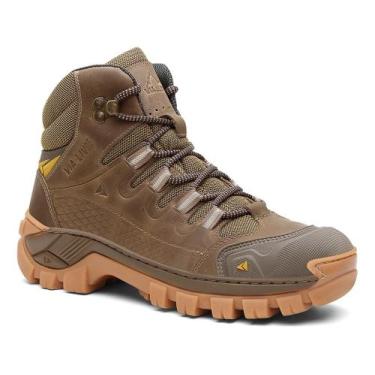 Imagem de Bota Coturno Adventure Masculino Em Couro Legitimo Com C.a - Via Livre