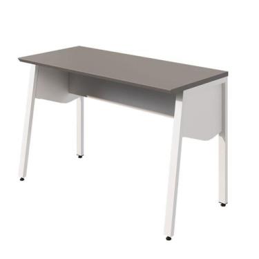 Imagem de Escrivaninha Escritório com 120cm Industrial Tampo Chanfrado e Pés Met