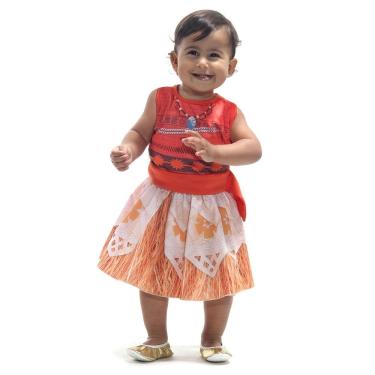 Imagem de Fantasia Vestido Moana Bebe - Tamanho M (18 Meses) - 922023- Sulamericana