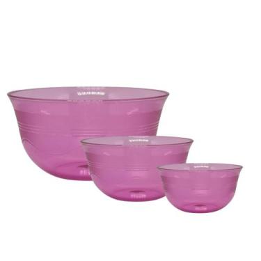 Imagem de Conjunto Kit De 3 Bowls Vasilha, Grande , Média E Pequena- Tigela para
